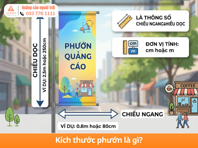 Kích thước phướn là gì?