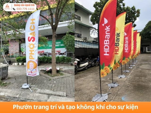 Trang trí và tạo không khí cho sự kiện